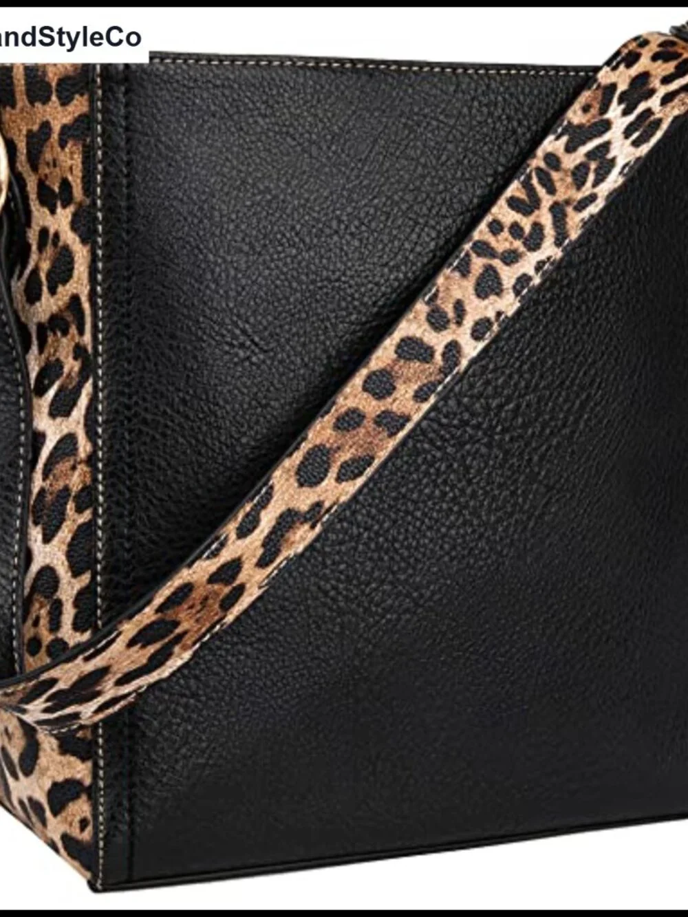 Vegan Leather Hobo Shoulder Bag Animal Print Women's Handbag Purse